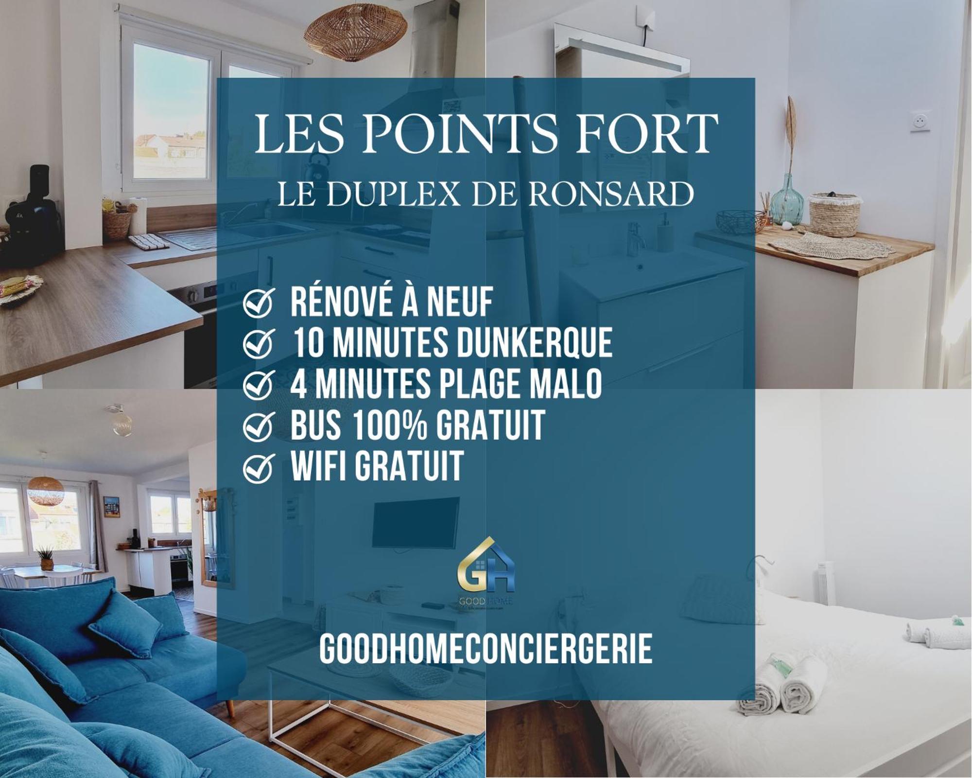 *Le Duplex De Ronsard*Plage Et Centre-Ville Dunkirk Extérieur photo